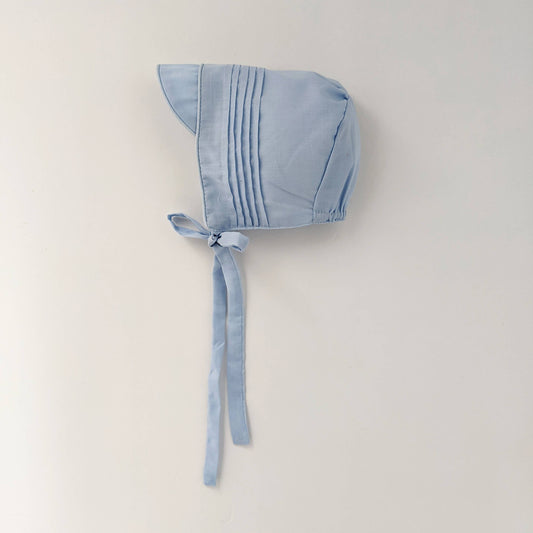 Boys Solid Blue Bonnet Baby