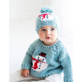 Frosty Snowman Surf Crew Neck Sweater Baby & Toddler