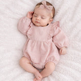 Gabriella Longsleeve Romper with Bow