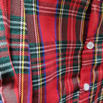 Christmas Red Tartan Plaid Button Up Shirt - Boy's