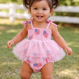 Muslin Tutu Bubble, American Flag Pink