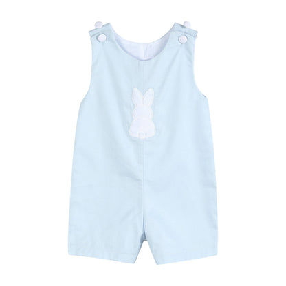 Blue Fuzzy Bunny Overalls