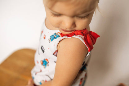 London Paddington™ | Organic Bowtie Shoulder Bodysuit