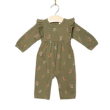 Lichen Mushroom Long Flutter Romper | Cotton | 0-24m