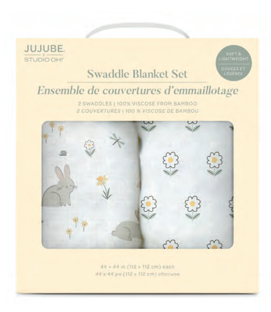 Swaddle Blanket Set Bunny Hollow