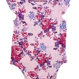 Ruffle Sleeve Bodysuit, Violet Rose