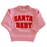 Knit Sweater, Santa Baby Pink
