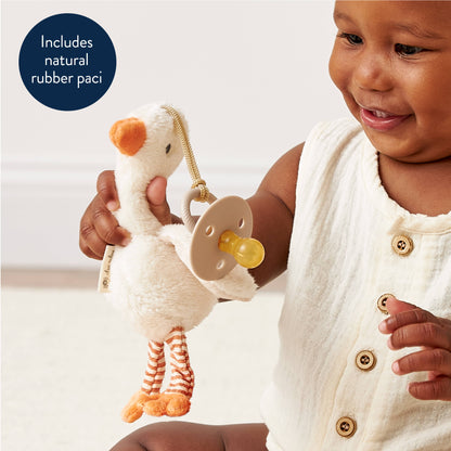 *NEW OPTIONS* Bitzy Pal Natural Rubber Pacifier & Plush