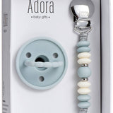 Classic Sky Vanilla Pacifier Clip Set