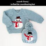 Frosty Snowman Surf Crew Neck Sweater Baby & Toddler
