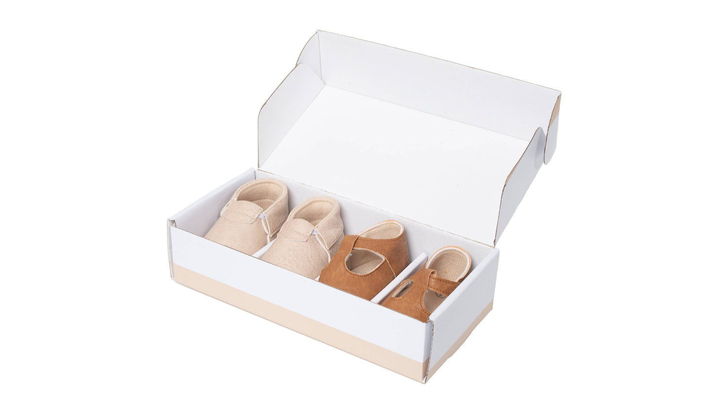 MOX BOX DUO | Baby shower, gift, baby shoes, toddler shoes