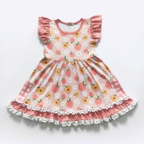 Peach Blossom Girls Dress