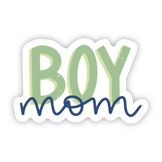 Boy Mom Green & Blue Sticker