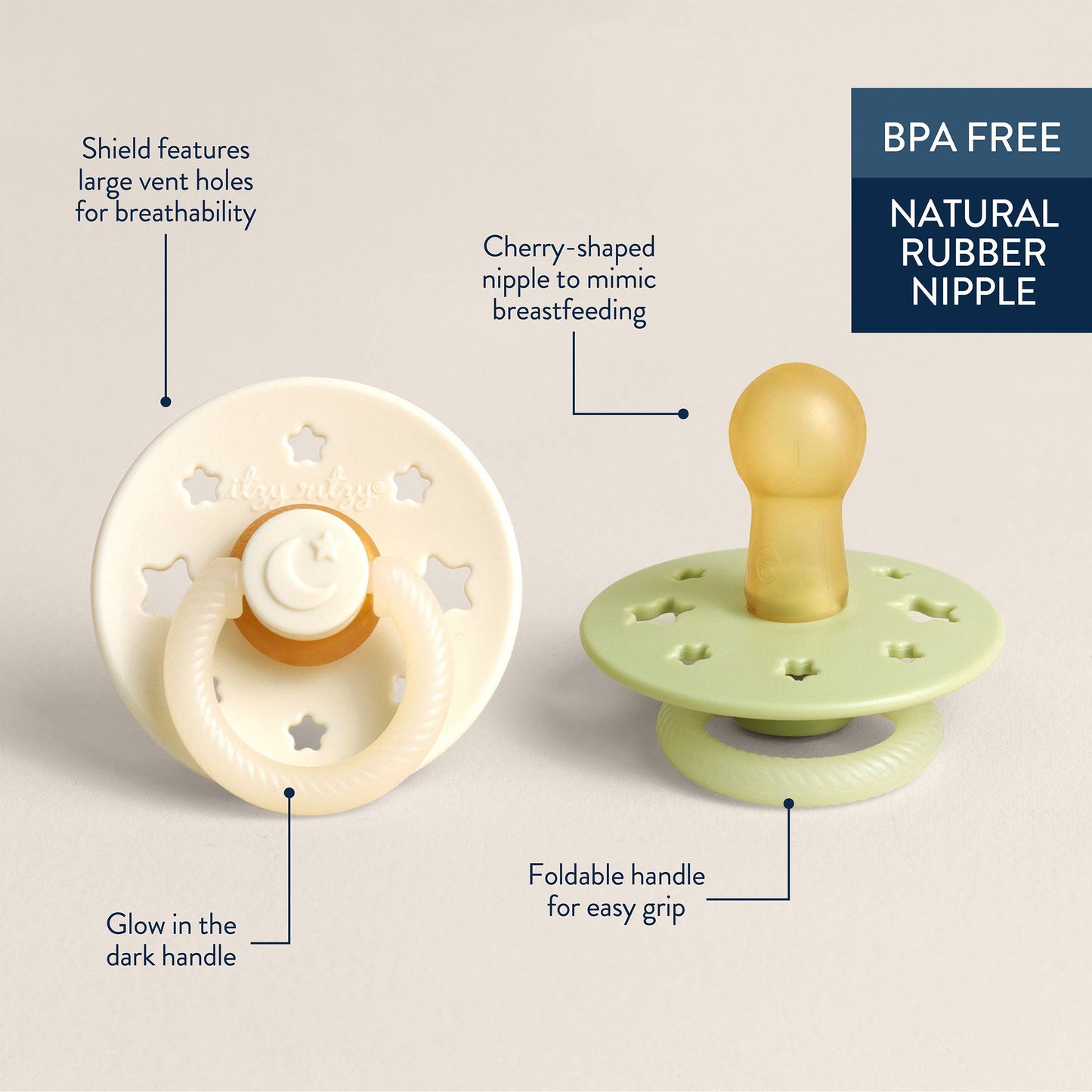 *NEW STYLES* Itzy Soother™ Natural Rubber Paci Sets