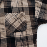 Lightweight Mocha Brown Flannel - Child