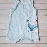 Handmade Whale Tank Romper