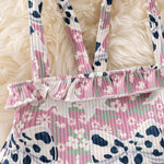 Cow Print & Coquette Ruffle Dress
