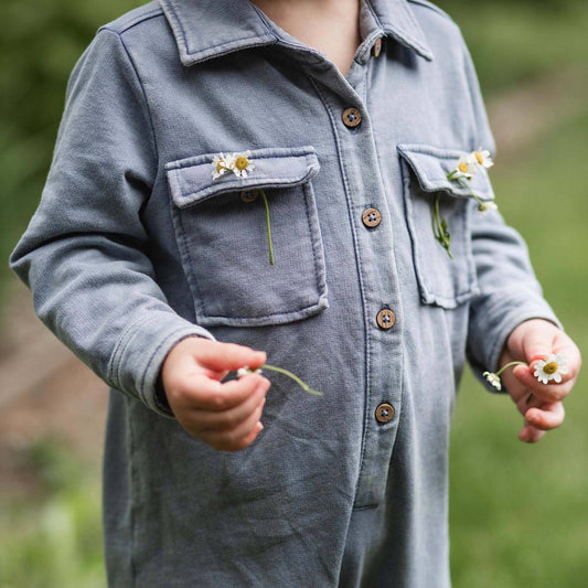 Button Pocket Infant Jumpsuit