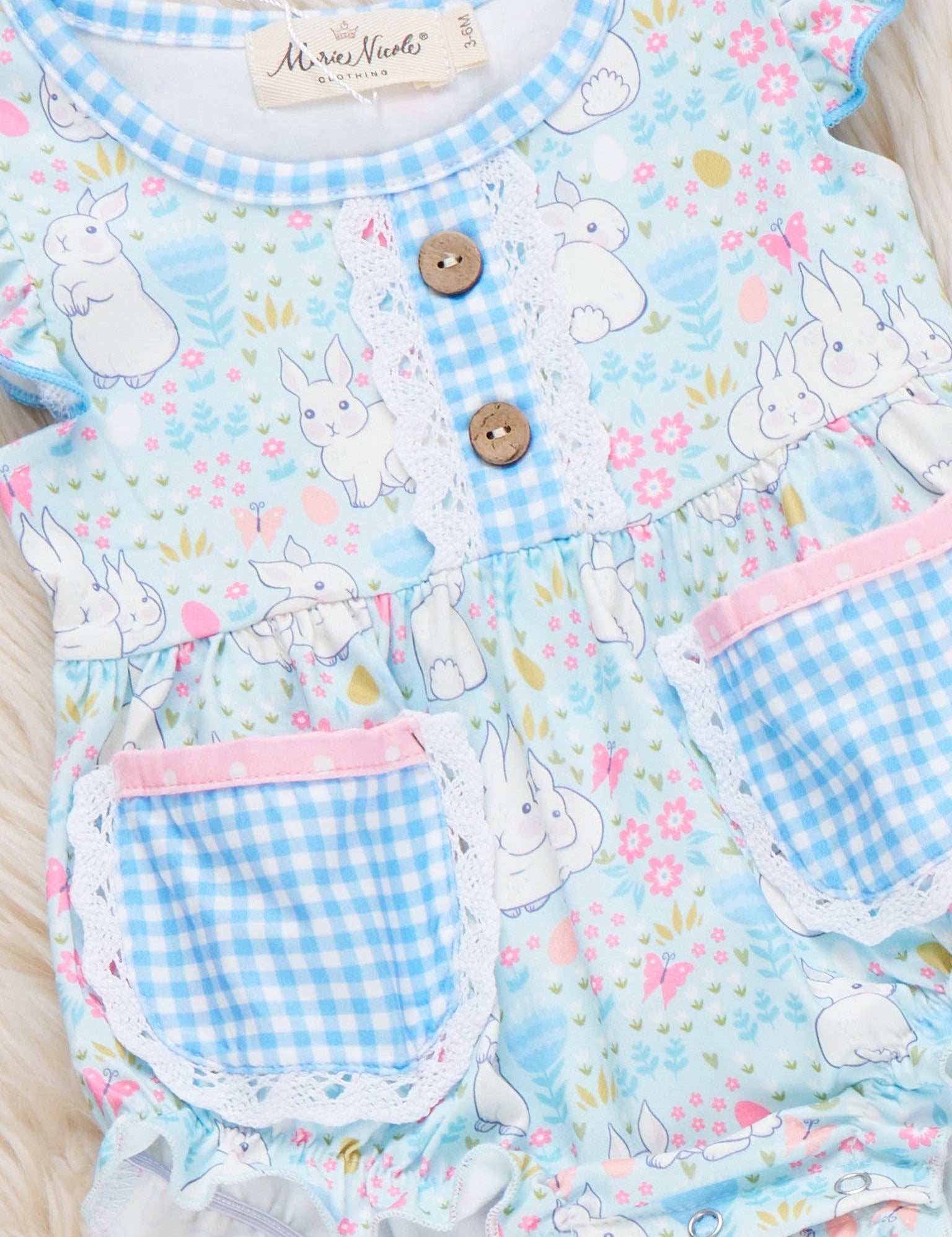 Bunny Meadow Pocket Ruffle Bubble