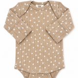 Almond Bloom / Organic Pointelle Long Sleeve Bodysuit