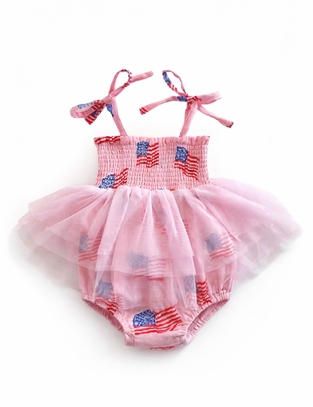 Muslin Tutu Bubble, American Flag Pink