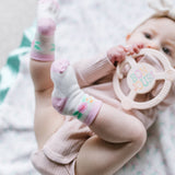 Silicone Teether Ring with Detachable Clip Bonjour Bébé