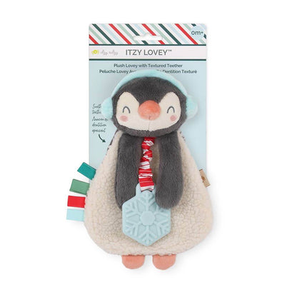 Holiday Itzy Lovey™ Plush + Teether Toy: Bear - Evvie Bean's Baby Boutique