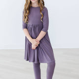Vintage Violet 3/4 Pocket Twirl Dress