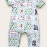 Howdy Patchwork Baby Romper
