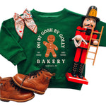 Gingerbread | Kids Christmas Sweatshirt Green