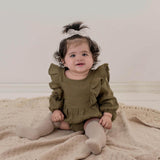 Gabriella Longsleeve Romper with Bow
