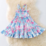 Floral Coquette Ruffle Dress 5T