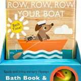 Touch and Trace Nursery Rhymes: Row, Row, Row Your Boat Bath Book & Baby Duck Gift Set by Editors of Silver Dolphin Books