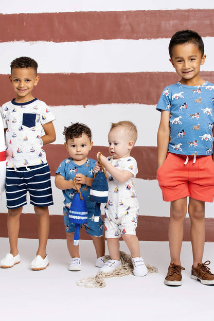 Kids Short Sleeve Crewneck Tee | Nantucket Pups