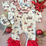 A Very Vintage Christmas Infant Girl's Onesie