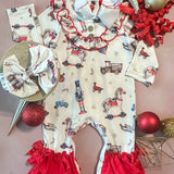 A Very Vintage Christmas Infant Girl's Onesie