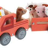 Wooden Tractor Playset (7 pc. set)