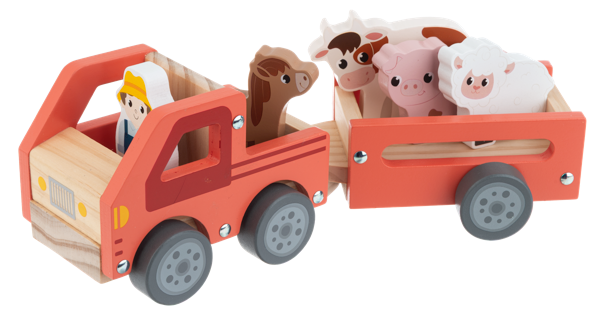 Wooden Tractor Playset (7 pc. set)