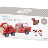 Wooden Tractor Playset (7 pc. set)