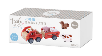 Wooden Tractor Playset (7 pc. set)