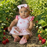Strawberry Shortcake Bamboo Ruffle Twirl Dress & Romper