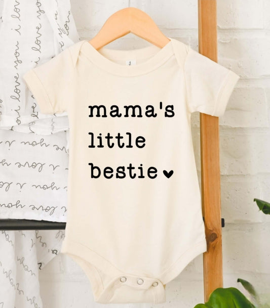 Mama's Little Bestie Short Sleeve Onesie