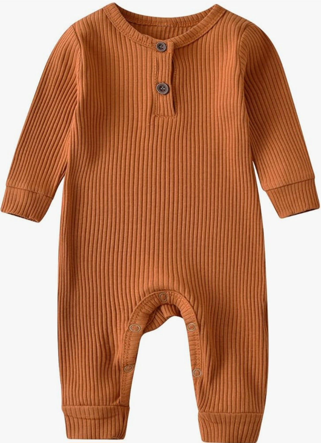 Neutral Ribbed Baby Bodysuit