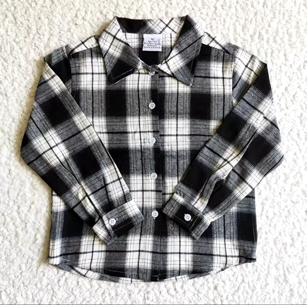 Black & White Buffalo Check Flannel