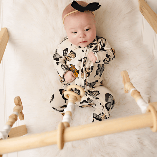 Butterfly Bamboo Sleeper - Evvie Bean's Baby Boutique