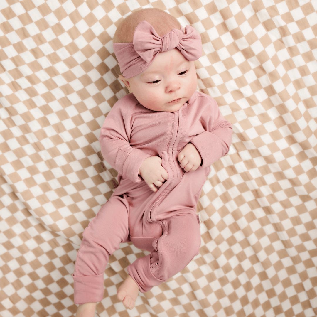 Bamboo Sleeper- Marvelous Mauve - Evvie Bean's Baby Boutique