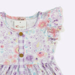Orchid Petals Gingham Dress