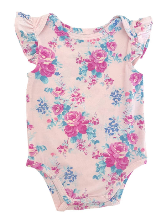 Ruffle Sleeve Bodysuit, Garden Secrets