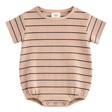 Tan/Black Stripe / Ribbed T-Shirt Bubble