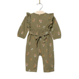 Lichen Mushroom Long Flutter Romper | Cotton | 0-24m